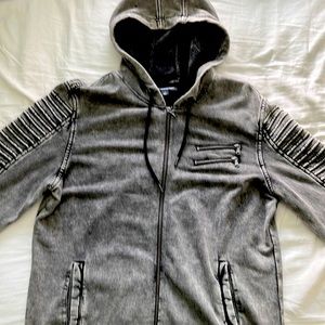 Grey I-N-C Brand Polyester Jacket (Size: Men’s Large)